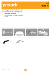 Prorack K007 Fitting Instructions Manual