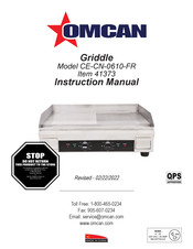 Omcan CE-CN-0610-FR Instruction Manual