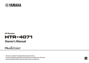Yamaha HTR-4071 Owner's Manual