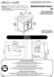 Allen + Roth BRINKHAVEN 30AG 2694591 Installation Manual