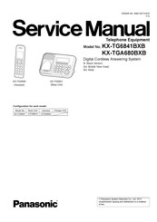 Panasonic KX-TG6841BXB Service Manual