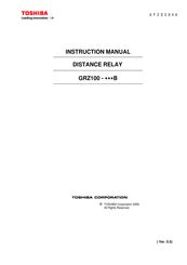 Toshiba GRZ100 B Series Instruction Manual
