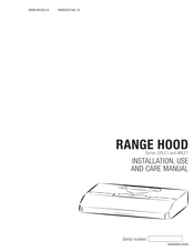 NuTone ERLE136BLS Installation Use And Care Manual