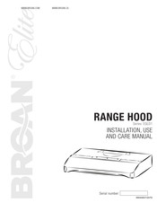 NuTone Elite EQLD136SS Installation Use And Care Manual