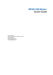 Zte MF660 Quick Manual