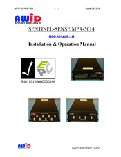AWID SENTINEL-SENSE MPR-3014WF-xM Installation & Operation Manual