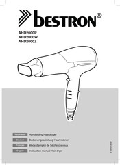 Bestron AHD2000W Instruction Manual