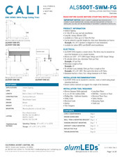 CALI alumLEDs ALS500T-SWM-FG Installation Instructions Manual