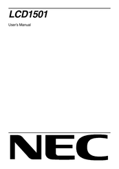 NEC NL2501 User Manual