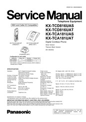 Panasonic KX-TCD816UAS Service Manual