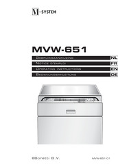 M-system MVW-651 Operating Instructions Manual