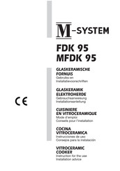 M-system MFDK-95IX Instructions For The Use