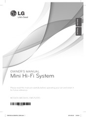 LG MCD655 Owner's Manual