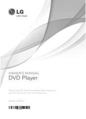 LG DP932 Owner's Manual