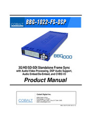 Cobalt Digital Inc BBG-1022-FS-DSP Product Manual