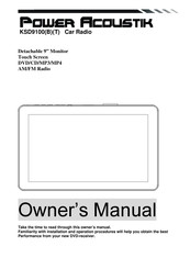 Power Acoustik KSD9100T Owner's Manual