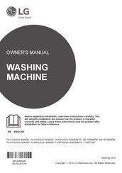 LG F1007CWT Owner's Manual