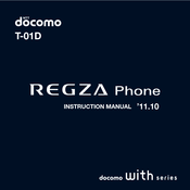 NTT docomo REGZA T-01D Instruction Manual