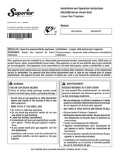 Superior Fireplaces DRL4543 Installation And Operation Instruction Manual