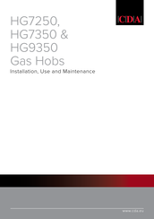 CDA HG7250 Installation, Use And Maintenance Instruction