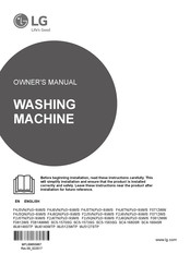 LG F2J5QN(P)(0~9)W/S Owner's Manual