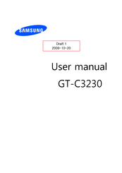 Samsung GT-C3230 User Manual