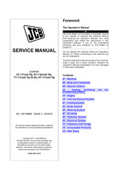jcb 9T-1 Front Tip Service Manual