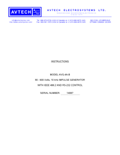 Avtech Electrosystems AVG-4A-B Instructions Manual