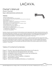 Lacava Zoom EX24.35 Owner's Manual