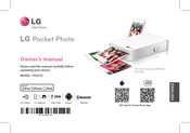 LG Pocket Photo PD233T Owner's Manual