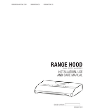 Broan NQDD130SS Installation Use And Care Manual