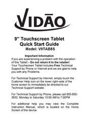 Vidao V9TAB8S Quick Start Manual