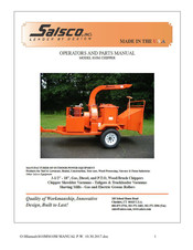 Salsco 810M Operator And Parts Manual