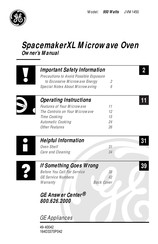 GE SpacemakerXL JVM1450AA Owner's Manual