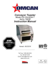 Omcan CE-CN-0254-T Instruction Manual