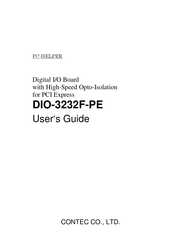 Contec DIO-3232F-PE User Manual