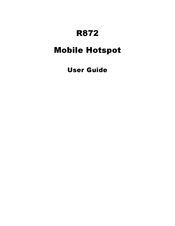 Franklin Wireless R872 User Manual