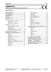 Snell & Wilcox IQBRK00/01 Manual