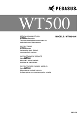Pegasus WT500 Series Instructions Manual
