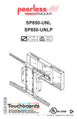 peerless-AV Smart-Mount SP850-UNLP Manual