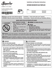 Superior Fireplaces VRE4336ZEP Manual