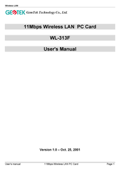 Gemtek WL-313F User Manual