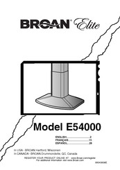 Broan Elite E5490 Manual