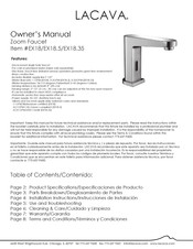 Lacava EX18.35 Owner's Manual