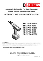 Dixon Automatic Tool SKC-PTA-BE35F Operation And Maintenance Manual