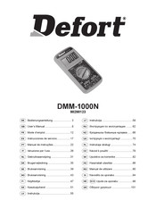 Defort DMM-1000N User Manual