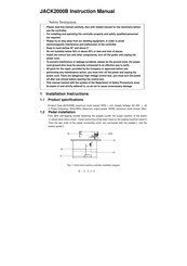 PowerMax JACK2000B Instruction Manual