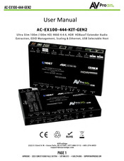 AVProEdge AC-EX100-444-KIT-GEN2 User Manual