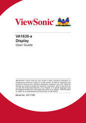 ViewSonic VS17190 User Manual