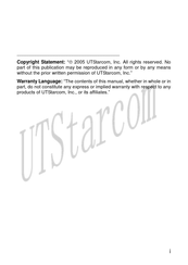Utstarcom F1000G Manual